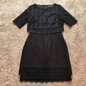 Lauren Ralph Lauren half sleeve black dress